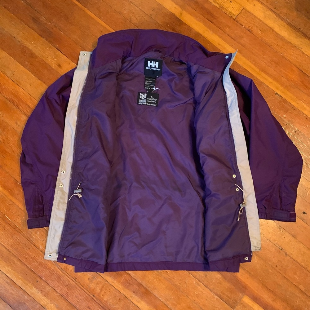 Vintage 90s Helly Hansen Helly Tech Waterproof Shell Jacket. Medium.